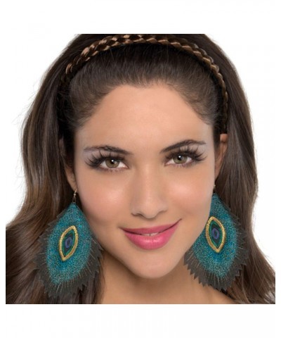 Peacock Dangling Earrings - One Size, Multicolor - 2 Pcs. $6.13 Earrings