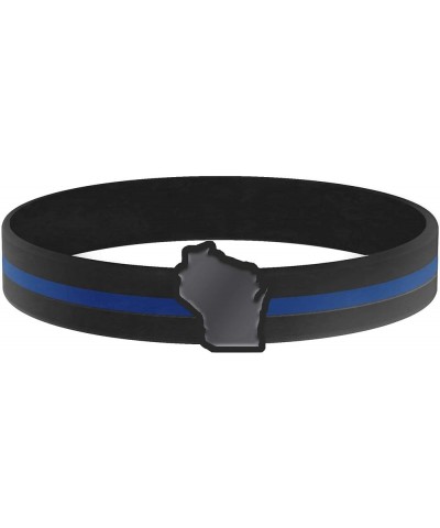 Thin Blue Line State Bracelets 9.0 Inches Wisconsin $8.05 Bracelets