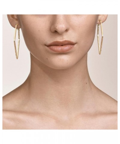 Triangle Earrings for Women Gold Geometric Earrings Minimalist Square Earrings for Girls D $5.49 Earrings