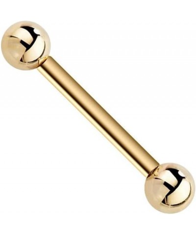 14K Gold Straight Barbell | USA Made Gold - Cartilage Earring 5/16" 18G 14K Yellow Gold $85.00 Body Jewelry