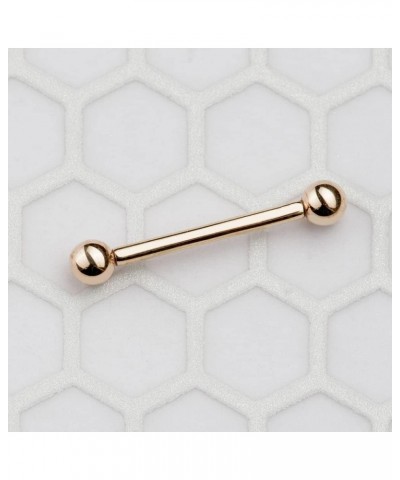 14K Gold Straight Barbell | USA Made Gold - Cartilage Earring 5/16" 18G 14K Yellow Gold $85.00 Body Jewelry