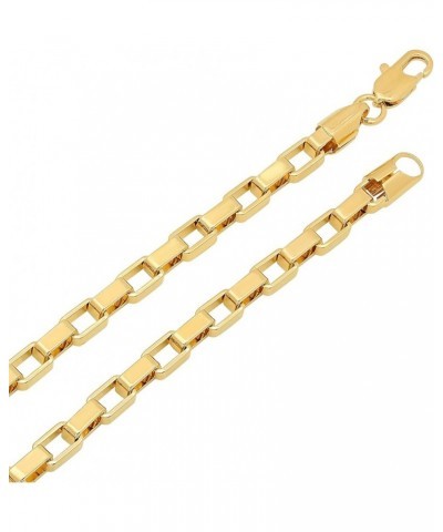 5mm 14k Yellow Gold Plated Square Box Chain Necklace 16.0 Inches $24.38 Necklaces