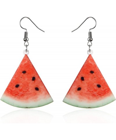 Firecolor Fruits Dangle Earrings Strawberry Pineapple Watermelon Tomato Kiwi Orange Drop Dangle Earrings for Women Jewelry,gr...