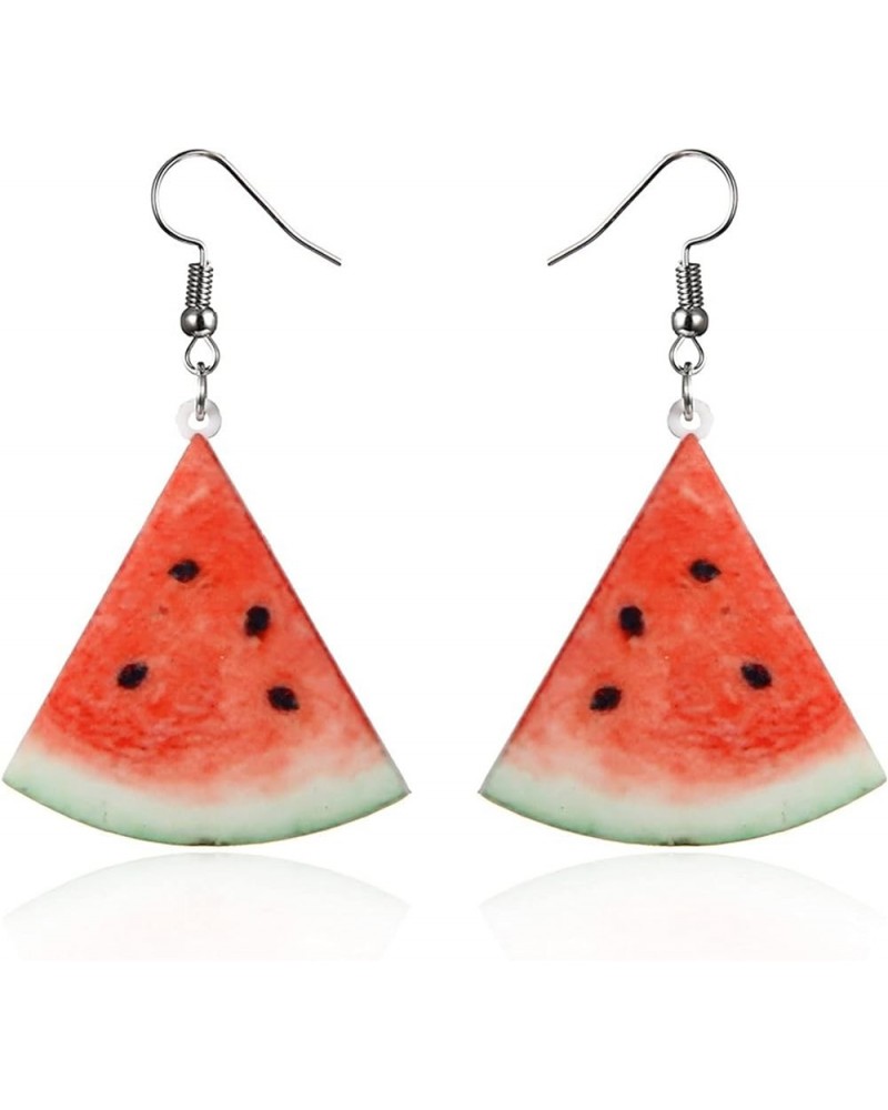 Firecolor Fruits Dangle Earrings Strawberry Pineapple Watermelon Tomato Kiwi Orange Drop Dangle Earrings for Women Jewelry,gr...