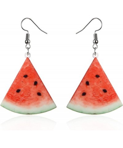 Firecolor Fruits Dangle Earrings Strawberry Pineapple Watermelon Tomato Kiwi Orange Drop Dangle Earrings for Women Jewelry,gr...