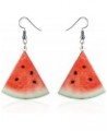 Firecolor Fruits Dangle Earrings Strawberry Pineapple Watermelon Tomato Kiwi Orange Drop Dangle Earrings for Women Jewelry,gr...