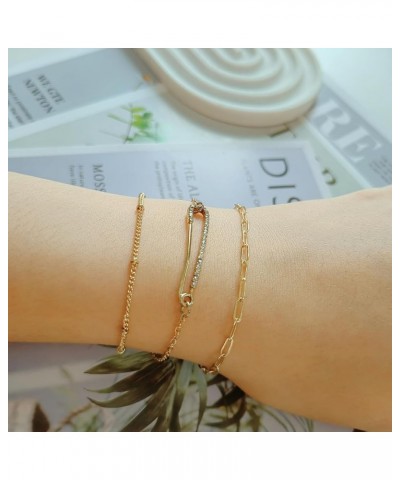 Gold Beads Bracelets for Women Friendship Stretch Bracelets Clay Bracelets with Gift Box for Women Girls as Beach Holiday Val...