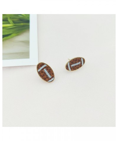 Football Earrings for Women Rhinestone Football Stud Earrings Football Fan Earrings Sport Football Earrings for Girls C $8.90...