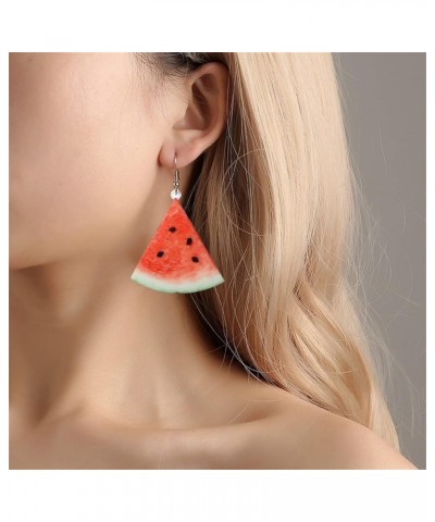 Firecolor Fruits Dangle Earrings Strawberry Pineapple Watermelon Tomato Kiwi Orange Drop Dangle Earrings for Women Jewelry,gr...