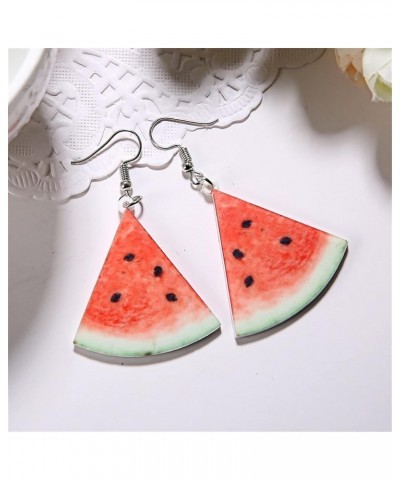 Firecolor Fruits Dangle Earrings Strawberry Pineapple Watermelon Tomato Kiwi Orange Drop Dangle Earrings for Women Jewelry,gr...