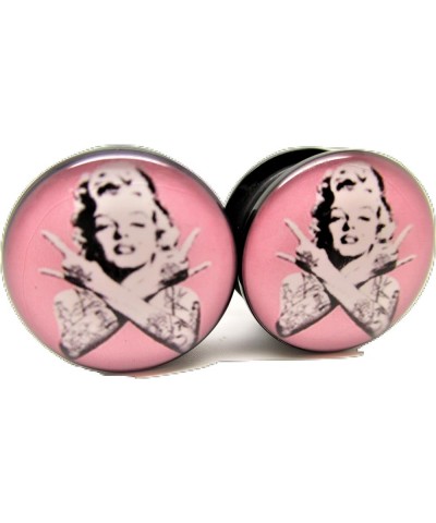 Marilyn Monroe Tatted Ear Plugs - Acrylic - Screw-On - New *Pair* - 8 Sizes 1/2" (12mm) $10.41 Body Jewelry