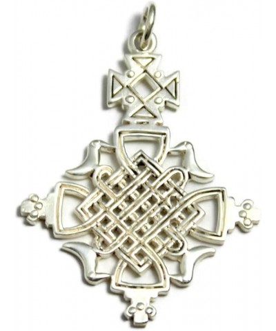 COSUMOSU Ethiopian Cross 925 sterling silver Pendant African wedding jewelry Ethiopian Cross B $16.17 Pendants