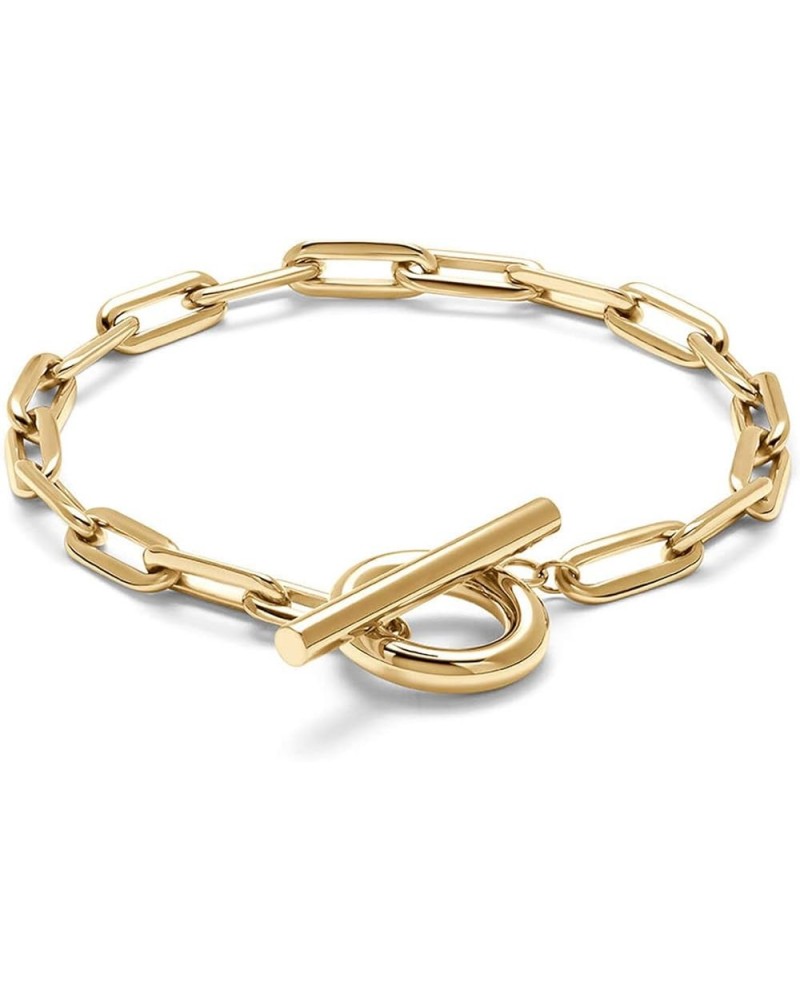 Women's Cable Chain Bracelet Gold Medium $23.77 Bracelets