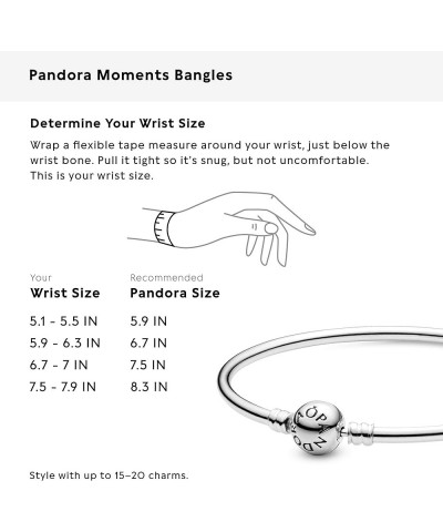 Moments Charm Bangle Bracelet Clasp silver $32.90 Bracelets