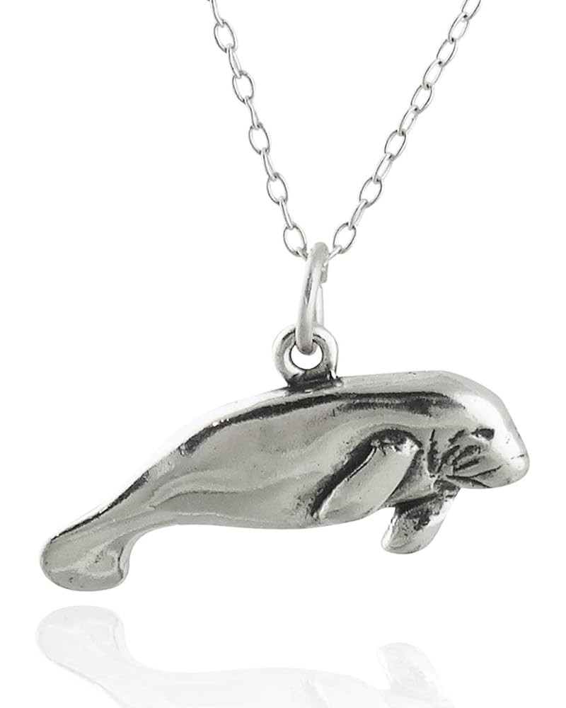 Marine Life and Sea Creature Pendant Necklaces for Women MANATEE 1 $19.25 Necklaces