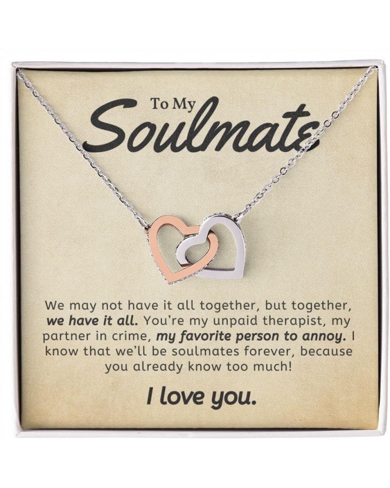 To My Soulmate Necklace for Women, Soulmate Gifts, Soulmate Jewelry, Ziella To My Soulmate, Soulmate Gifts for Her, Soulmate ...