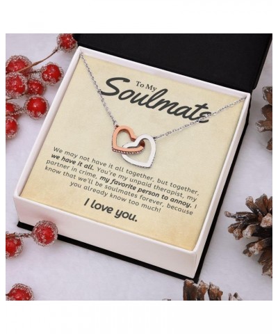 To My Soulmate Necklace for Women, Soulmate Gifts, Soulmate Jewelry, Ziella To My Soulmate, Soulmate Gifts for Her, Soulmate ...