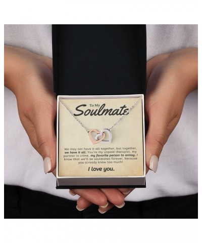 To My Soulmate Necklace for Women, Soulmate Gifts, Soulmate Jewelry, Ziella To My Soulmate, Soulmate Gifts for Her, Soulmate ...