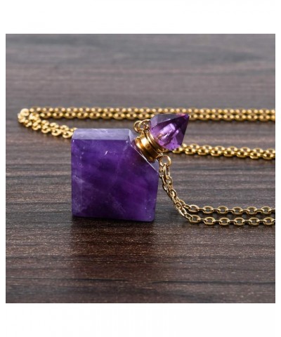 Natural Healing Stone Essential Oil Diffuser Perfume Bottle Pendant Necklace Jewelry Style10 $12.48 Necklaces