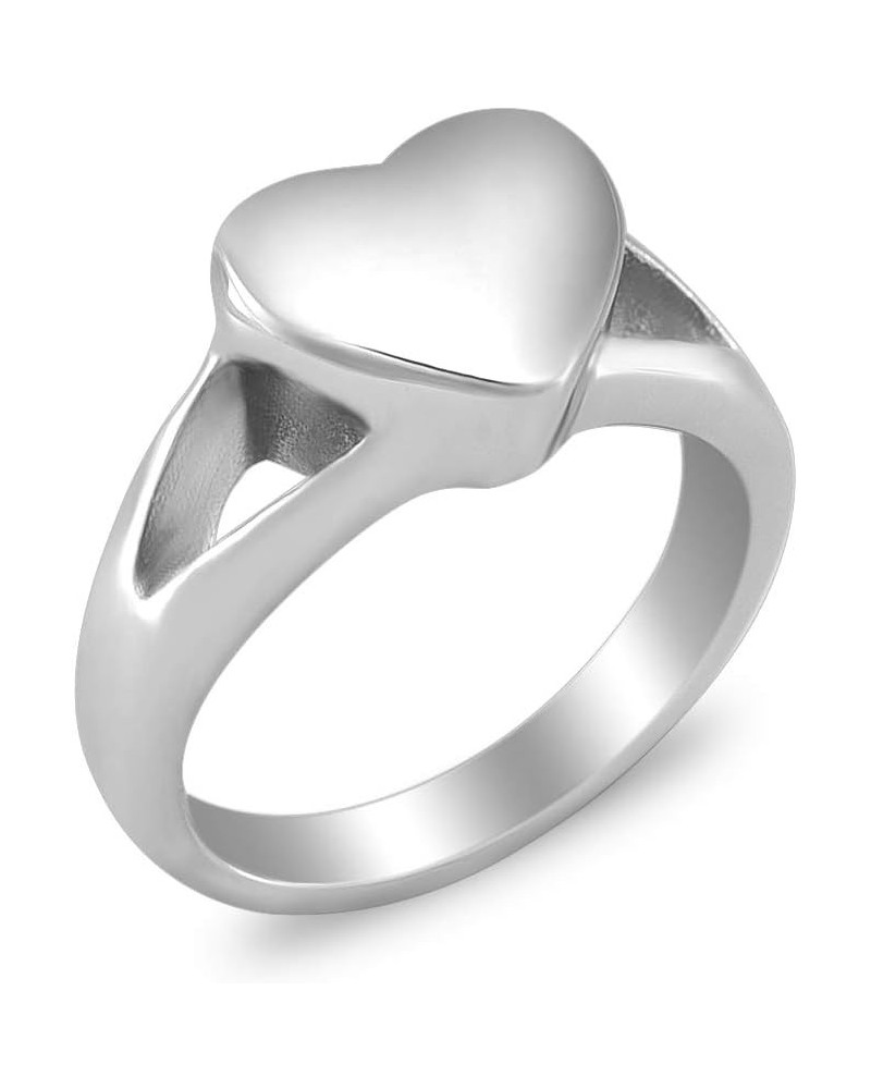 Simple Heart Cremation Urn Ring for Ashes Hold Loved Ones Ashes Memorial Jewelry for Funeral Keepsake Gift 10 $10.78 Rings