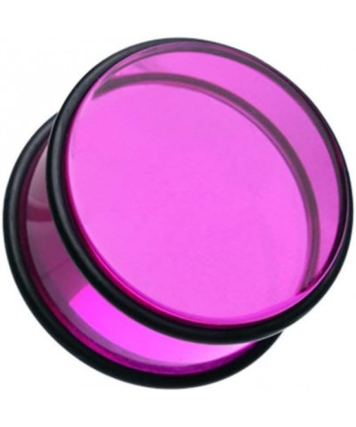 Basic Acrylic No Flare Ear Gauge Plug 3/4" (19mm), Purple $9.85 Body Jewelry