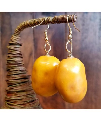 Vegetable and Fruits Resin Dangle Charm Dangle Earrings Potato $8.22 Earrings