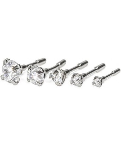 Titanium Labret Style Push Pin Threadless Nose Stud Ring, 316L Surgical Steel Insert 18G 1.5mm Stone-5/16" Post Length $12.15...