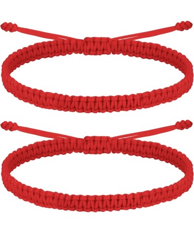 2Pcs Mother Daughter Rope Bracelet, Mom and Me Braided Rope Bracelet, Mom Girl Women Gift Bracelet red $10.07 Bracelets