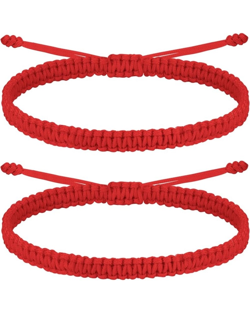 2Pcs Mother Daughter Rope Bracelet, Mom and Me Braided Rope Bracelet, Mom Girl Women Gift Bracelet red $10.07 Bracelets