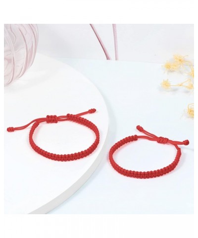 2Pcs Mother Daughter Rope Bracelet, Mom and Me Braided Rope Bracelet, Mom Girl Women Gift Bracelet red $10.07 Bracelets