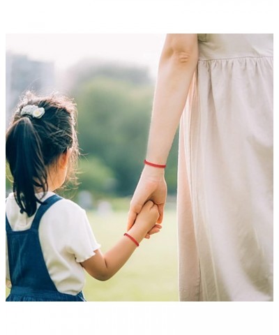 2Pcs Mother Daughter Rope Bracelet, Mom and Me Braided Rope Bracelet, Mom Girl Women Gift Bracelet red $10.07 Bracelets