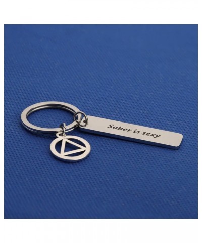 Alcoholics Anonymous KeyChain AA Addiction Recovery Gift Sobriety Keychain $9.43 Necklaces