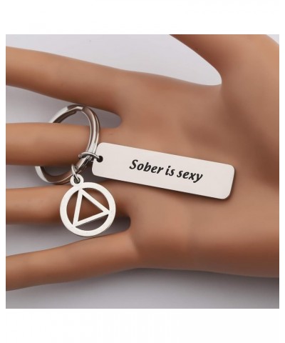 Alcoholics Anonymous KeyChain AA Addiction Recovery Gift Sobriety Keychain $9.43 Necklaces