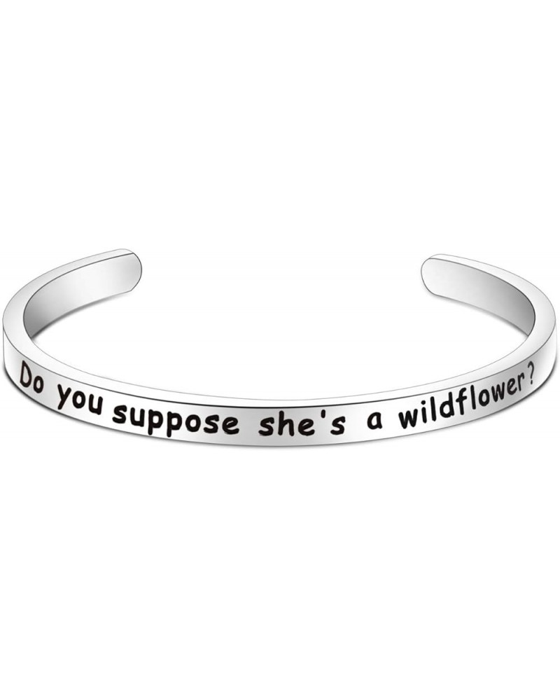 In Wonder Land Inspired Do You Suppose She's A Wildflower Cuff Bangle Bracelet Wildflower Cuff $10.20 Bracelets