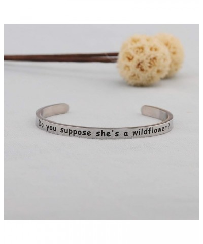 In Wonder Land Inspired Do You Suppose She's A Wildflower Cuff Bangle Bracelet Wildflower Cuff $10.20 Bracelets