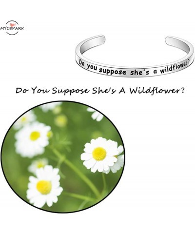 In Wonder Land Inspired Do You Suppose She's A Wildflower Cuff Bangle Bracelet Wildflower Cuff $10.20 Bracelets