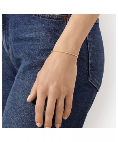 by Ross-Simons 1.5mm 14kt Yellow Gold Twisted Rope-Chain Bracelet 7.0 Inches $58.28 Bracelets