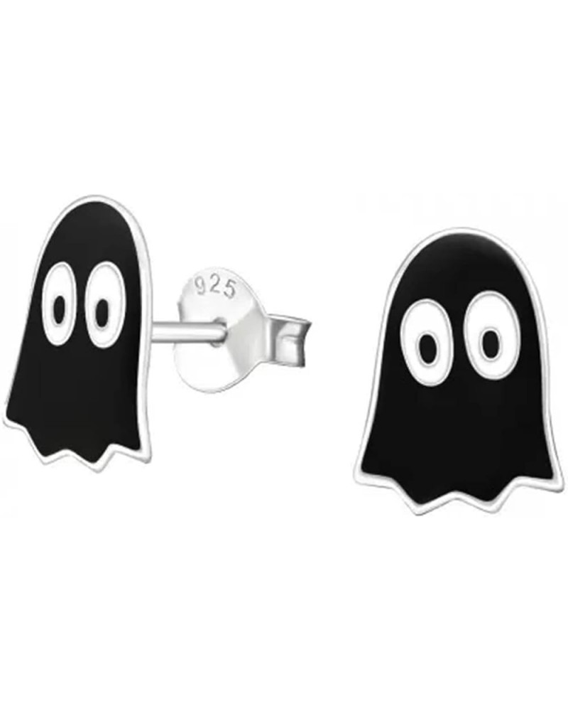 Halloween .925 Sterling-Silver Tiny Stud Earrings, Multiple Piercing, for Cartilage, Helix, 2nd Ear Piercing (Nickel Free) Gh...