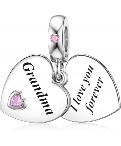 925 Sterling Silver Charms Mother Daughter Sister Dangle Bead for Charm Bracelet Necklace Grandma $12.04 Bracelets