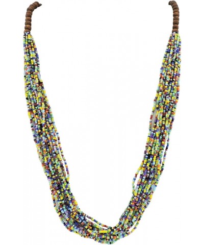 Long Multiple Row Handmade Beaded Statement Necklace with Gift Box (NK-10407) mix 2 $12.41 Jewelry Sets