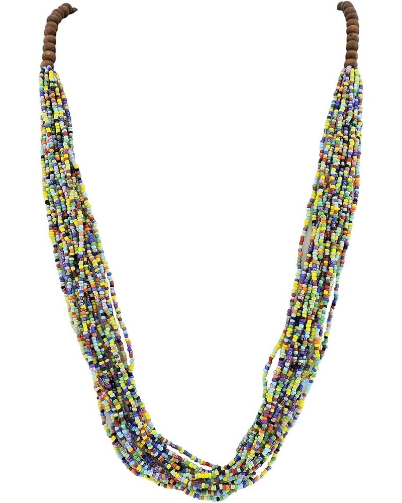 Long Multiple Row Handmade Beaded Statement Necklace with Gift Box (NK-10407) mix 2 $12.41 Jewelry Sets