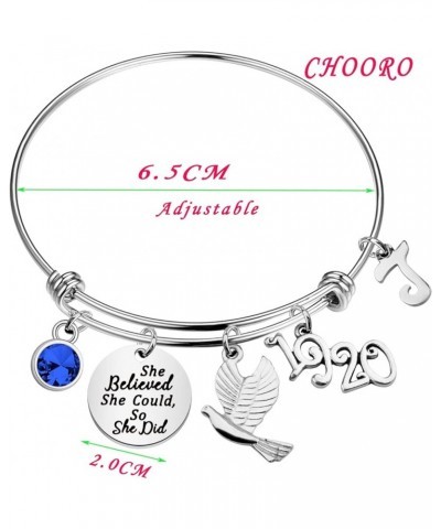 Dove Initial Letter Bracelet She Believed She Could So She Did Jewelry She Believed Dove 1920 br J $8.93 Bracelets