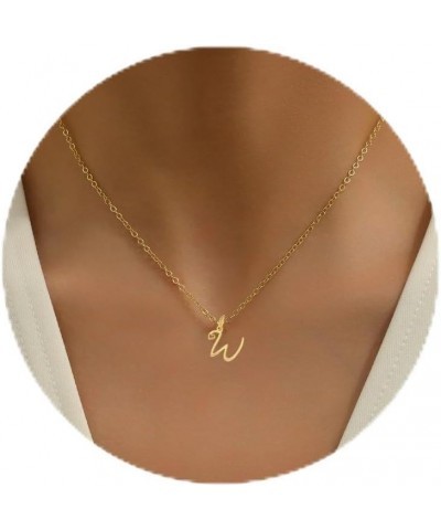 Dainty Initial Necklace for Women 14k Gold Letter Necklace Personalized A-Z Name Heart Necklace Monogram Choker Necklace for ...