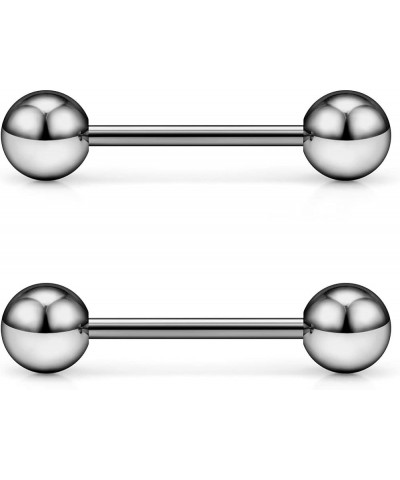 14G 16G G23 Titanium Straight Barbell Piercing Jewelry Tongue Rings Nipple Rings Piercing Jewelry Industrial Earrings Barbell...