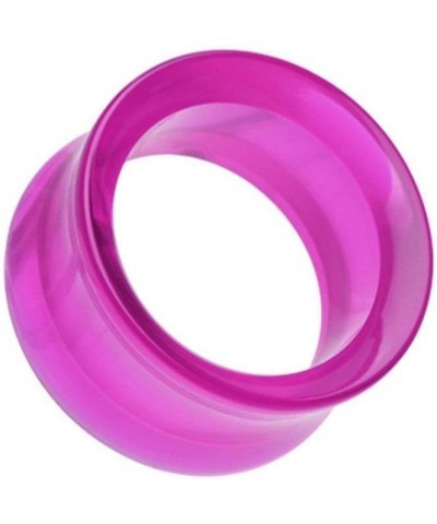 Basic Acrylic Double Flared Ear Gauge Tunnel Plug ,1" (25mm), Purple $11.20 Body Jewelry