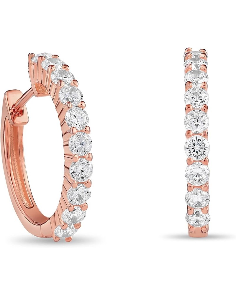 Cubic Zirconia Eternity - Eternity Jewelry Earrings Rose Gold $25.62 Necklaces