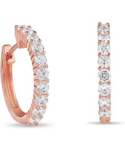 Cubic Zirconia Eternity - Eternity Jewelry Earrings Rose Gold $25.62 Necklaces