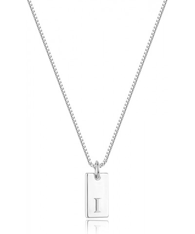 Initial Necklaces for Women, Dainty Silver Initial Necklace Personalized Silver Letter Necklace Tiny Silver Pendant Necklace ...