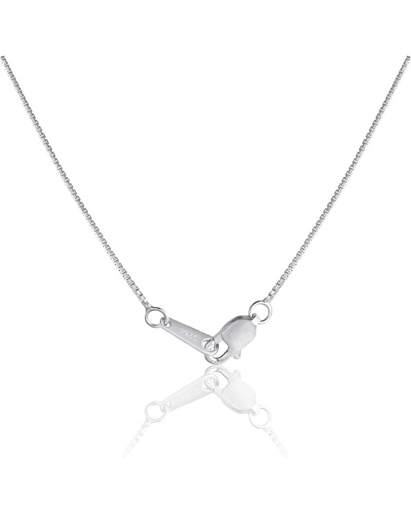 Silver Necklace Chain Snake Chain Necklace White Gold Chain Necklace Women 925 Sterling Silver Chain Necklace for Women Girls...