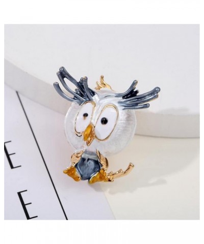 Lovely Owl Enamel Lapel Pin Color Cute Bird Brooches Women Alloy Bird Badge Pin Animal Badge Brooch Party Casual Brooch Pins ...